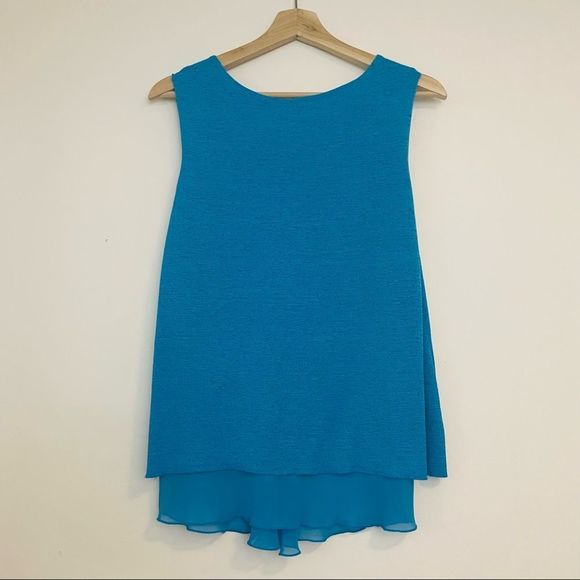 Vivian Wong | Sky Blue Pleated Tank - Picture 3 of 6